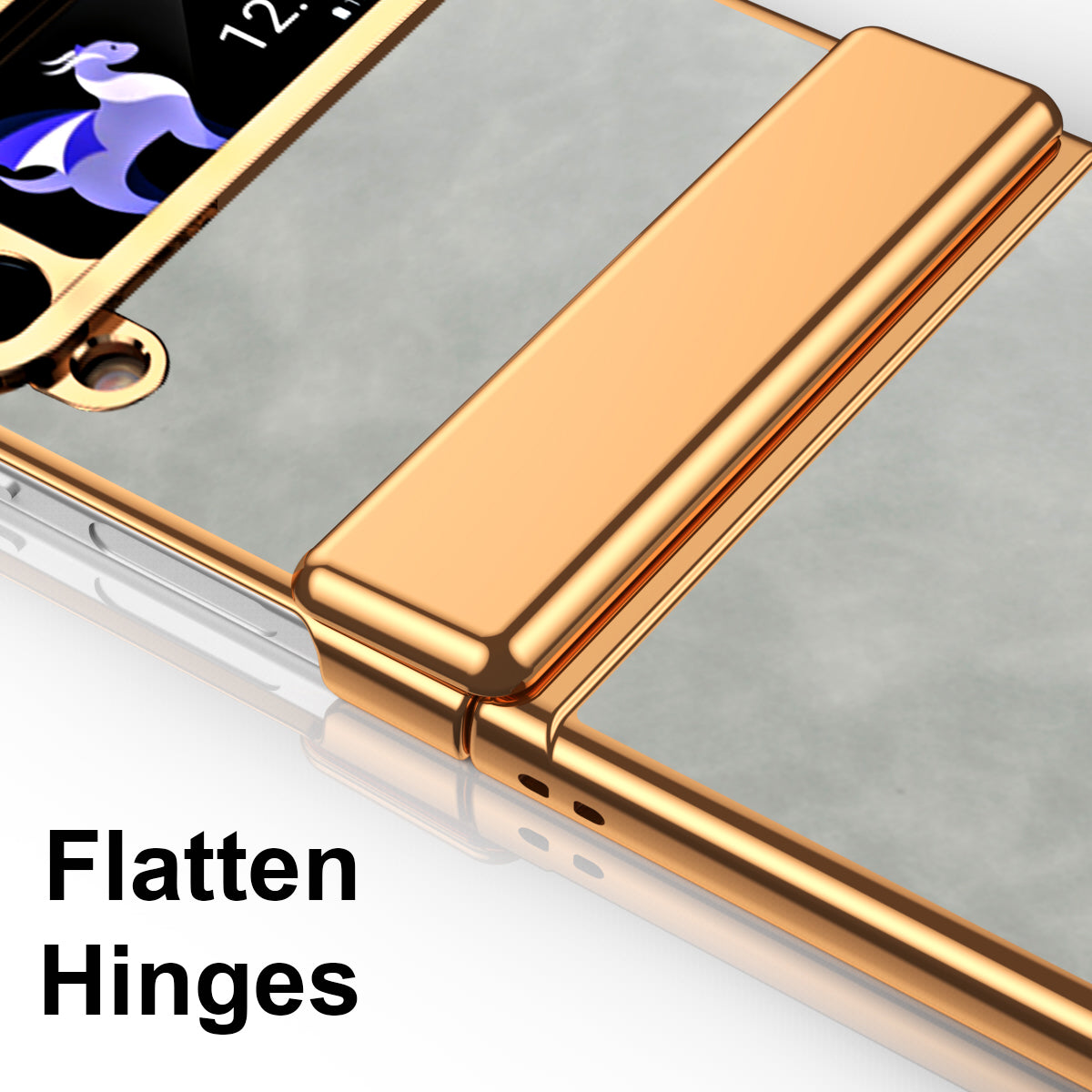 For Samsung Galaxy Z Flip4 5G Folding Phone Case Leather+PC Cover with Hinge Design For Samsung Galaxy Z Flip4 5G Folding Phone Case Leather+PC Cover with Hinge Design